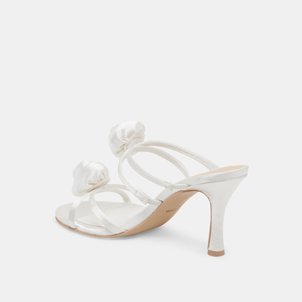 Dolce Vita SHOES | LINZY HEELS TRUE WHITE SATIN
 – Dolce Vita