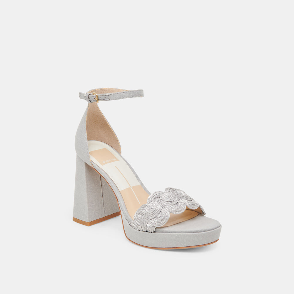 Dolce Vita SHOES | PELTIN HEELS GREY WOVEN RAFFIA
 – Dolce Vita