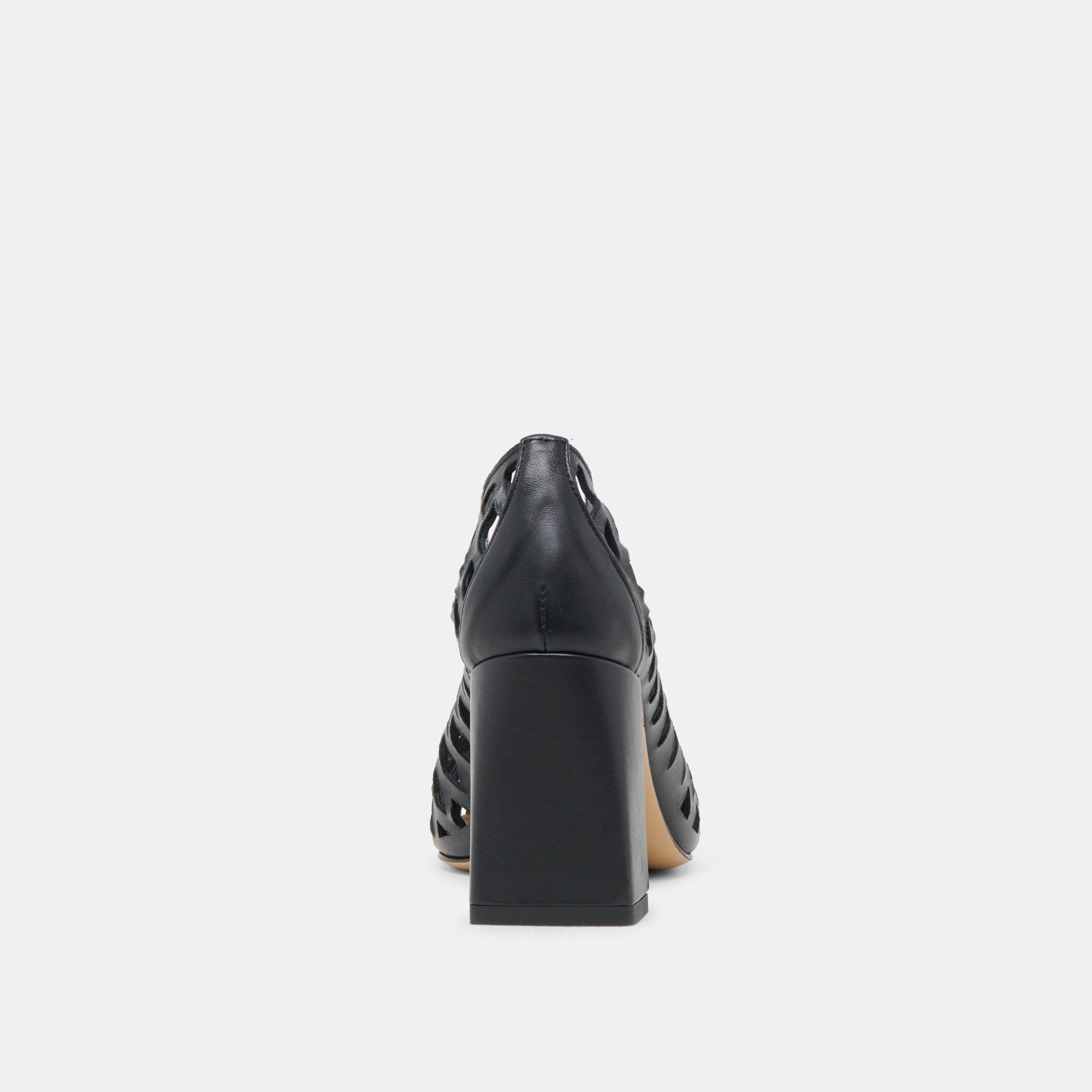 Dolce Vita SHOES | Tanya Black Woven Leather Heels