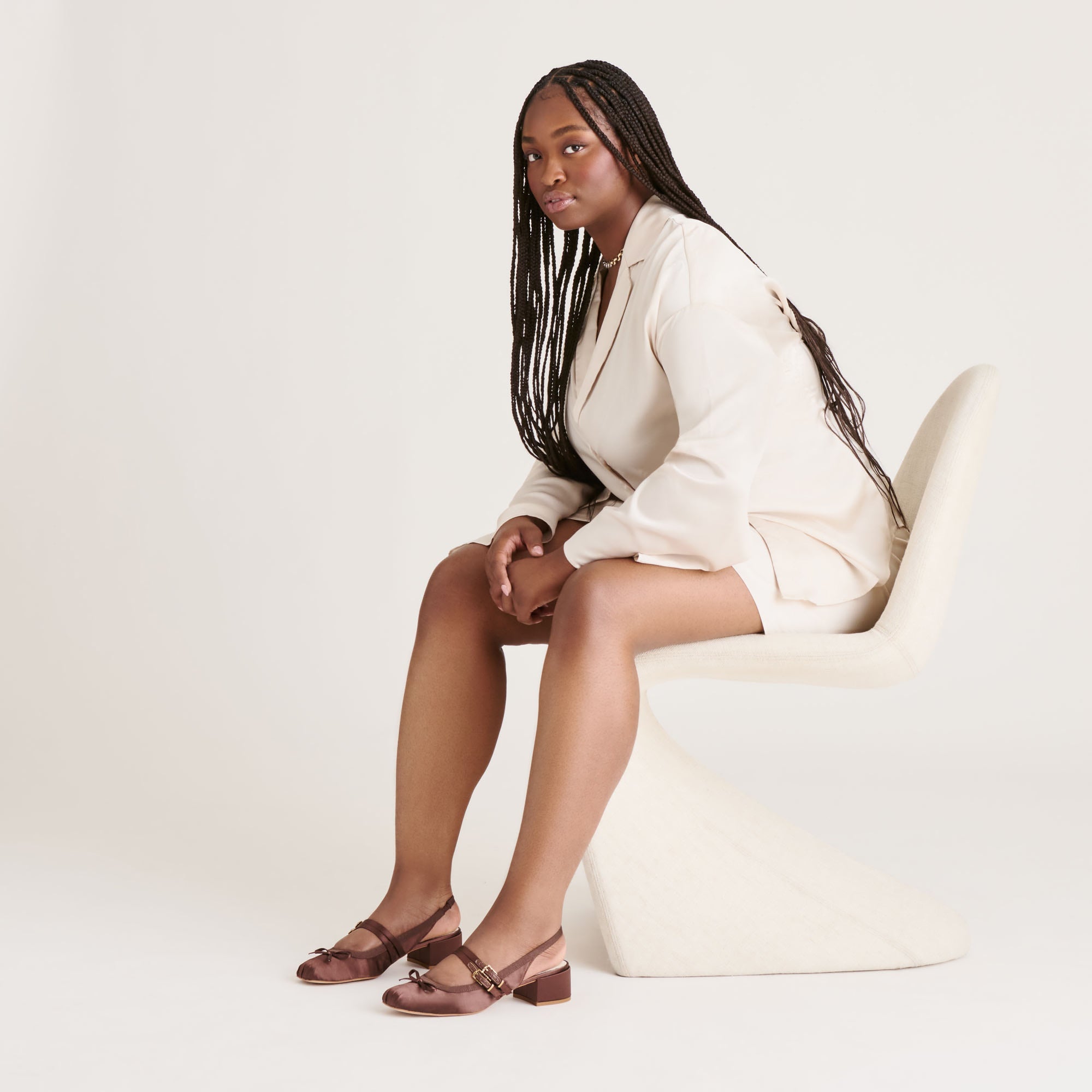 Dolce Vita SHOES | Loris Mahogany Satin Heels