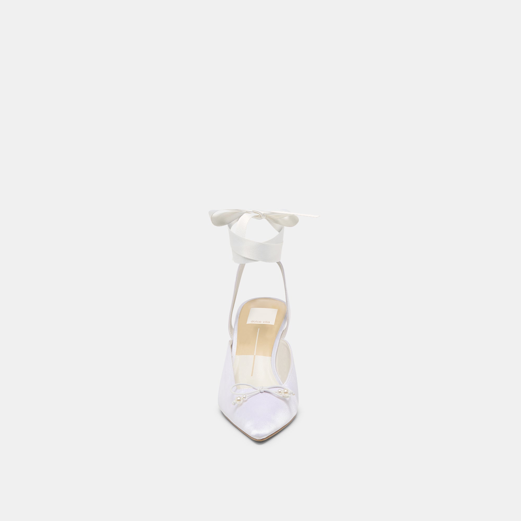 Dolce Vita SHOES | Efora True White Satin Heels