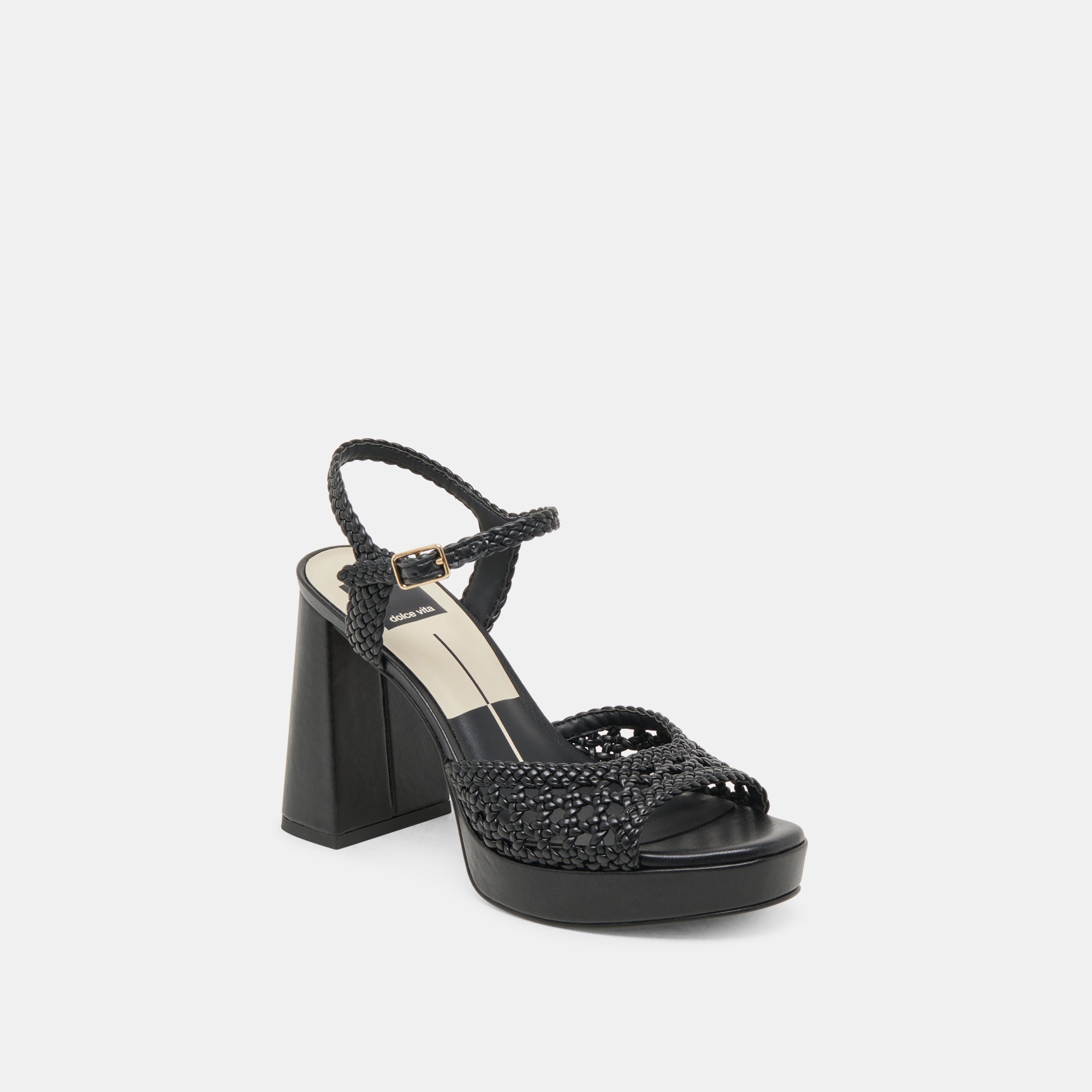 Dolce Vita SHOES | PEYTEN HEELS BLACK WOVEN STELLA
 – Dolce Vita