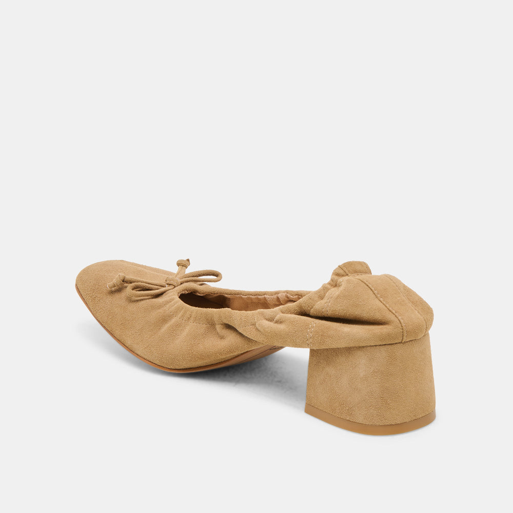 Dolce Vita SHOES | Karmin Dk Taupe Suede Heels