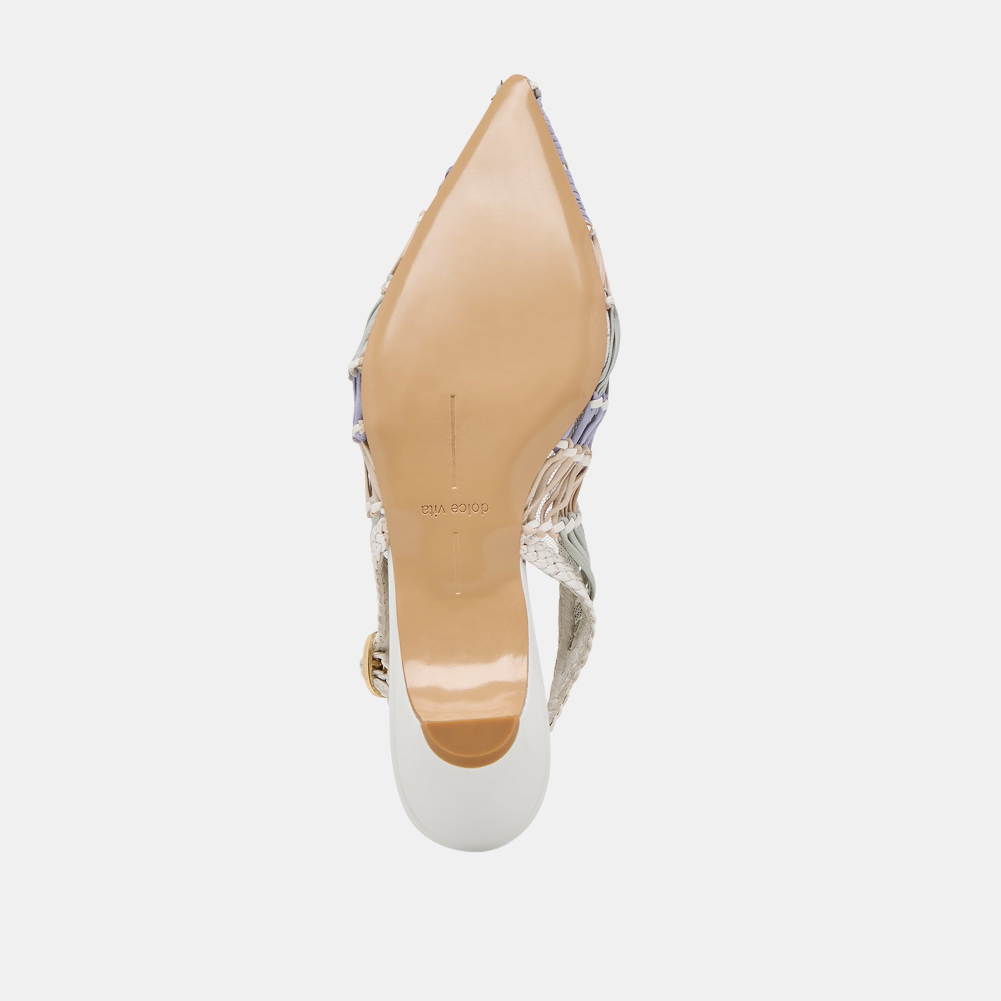 Dolce Vita SHOES | Dafney White Multi Woven Leather Heels