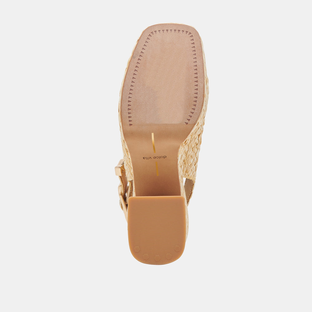 Dolce Vita SHOES | FLORES HEELS NATURAL RAFFIA
 – Dolce Vita