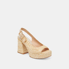 Dolce Vita SHOES | FLORES HEELS NATURAL RAFFIA
 – Dolce Vita