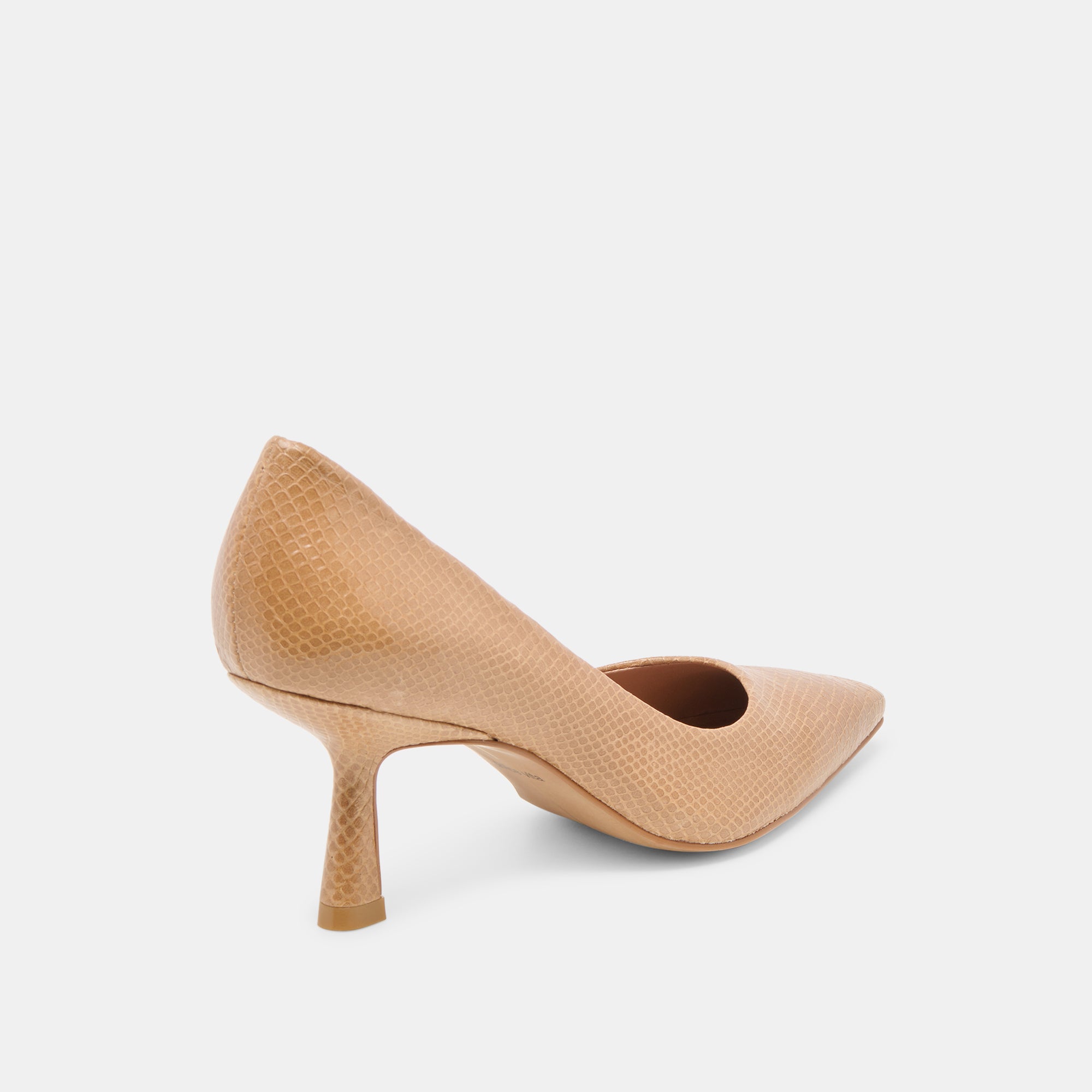 Dolce Vita SHOES | Briona Whiskey Embossed Leather Heels