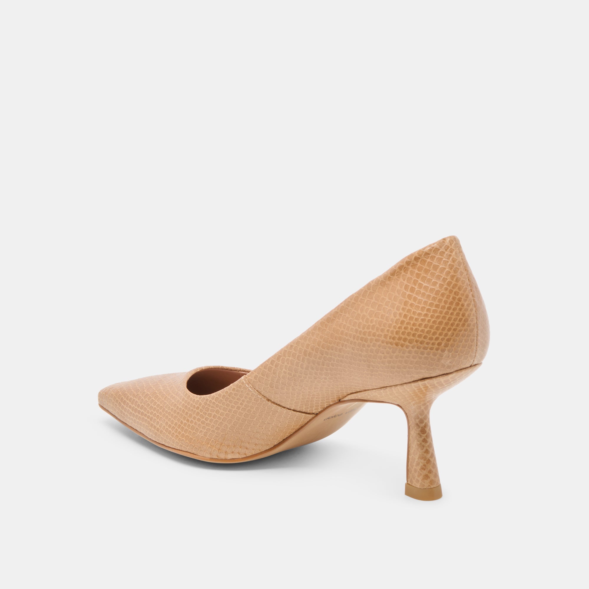 Dolce Vita SHOES | Briona Whiskey Embossed Leather Heels