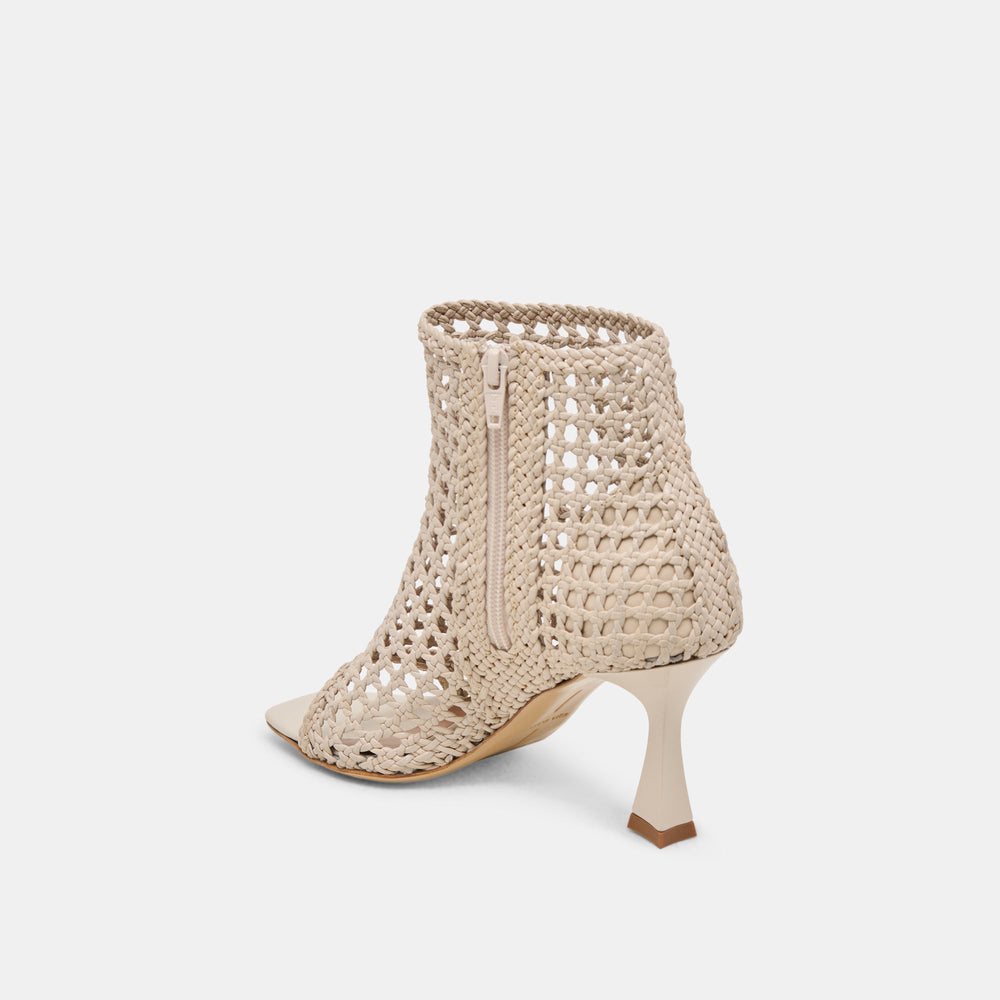 Dolce Vita SHOES | Quin Bone Woven Leather Heels