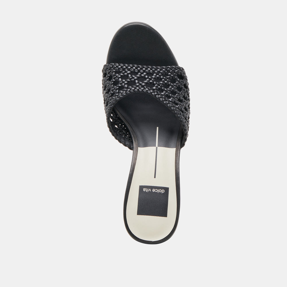 Dolce Vita SHOES | MARGOE HEELS BLACK WOVEN STELLA
 – Dolce Vita