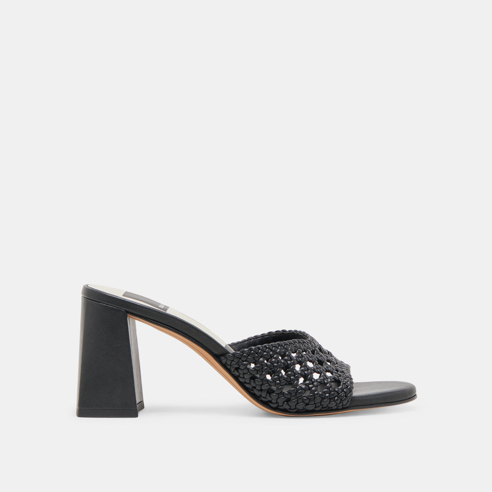Dolce Vita SHOES | MARGOE HEELS BLACK WOVEN STELLA
 – Dolce Vita