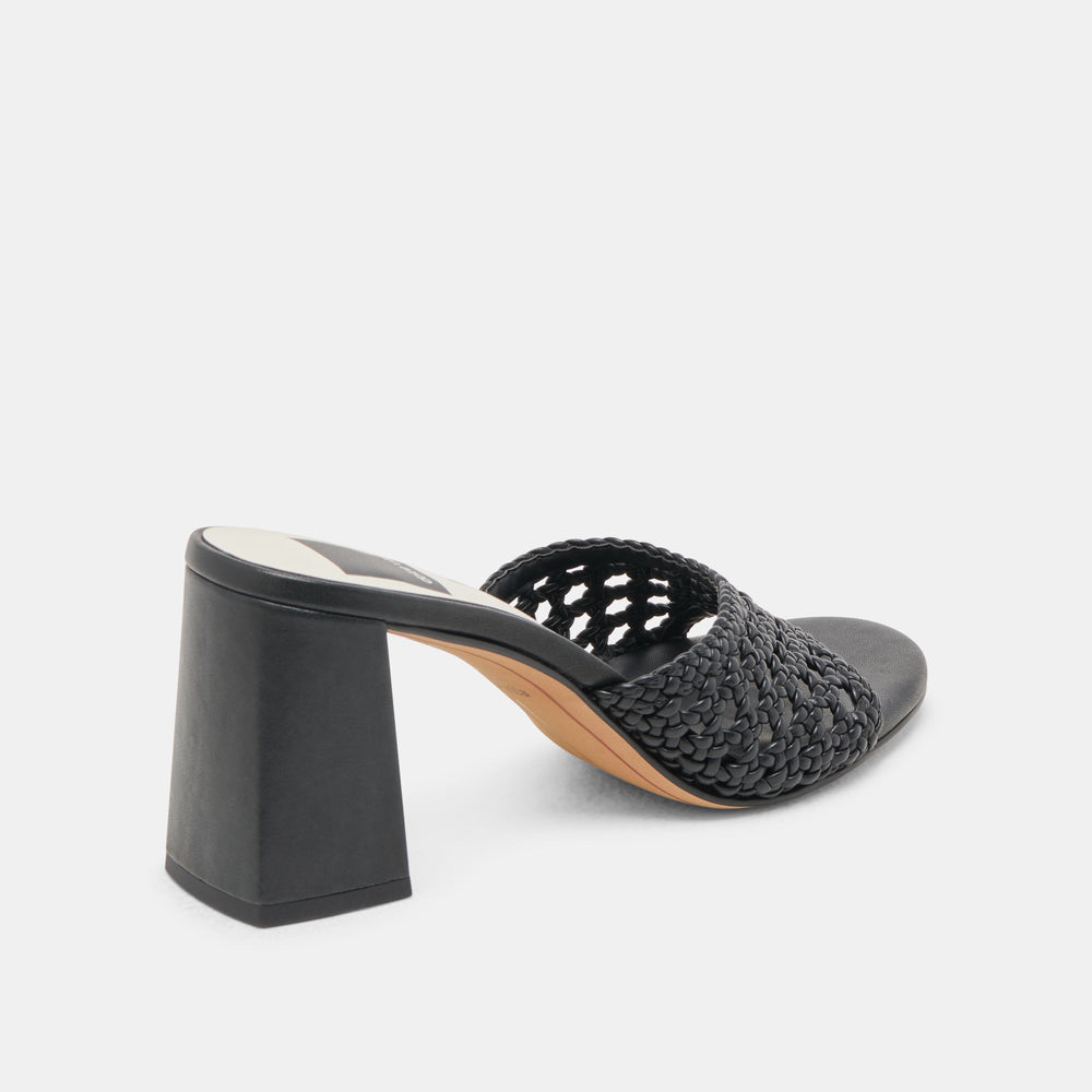 Dolce Vita SHOES | MARGOE HEELS BLACK WOVEN STELLA
 – Dolce Vita