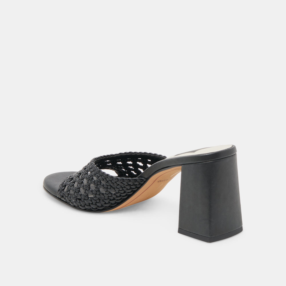 Dolce Vita SHOES | MARGOE HEELS BLACK WOVEN STELLA
 – Dolce Vita