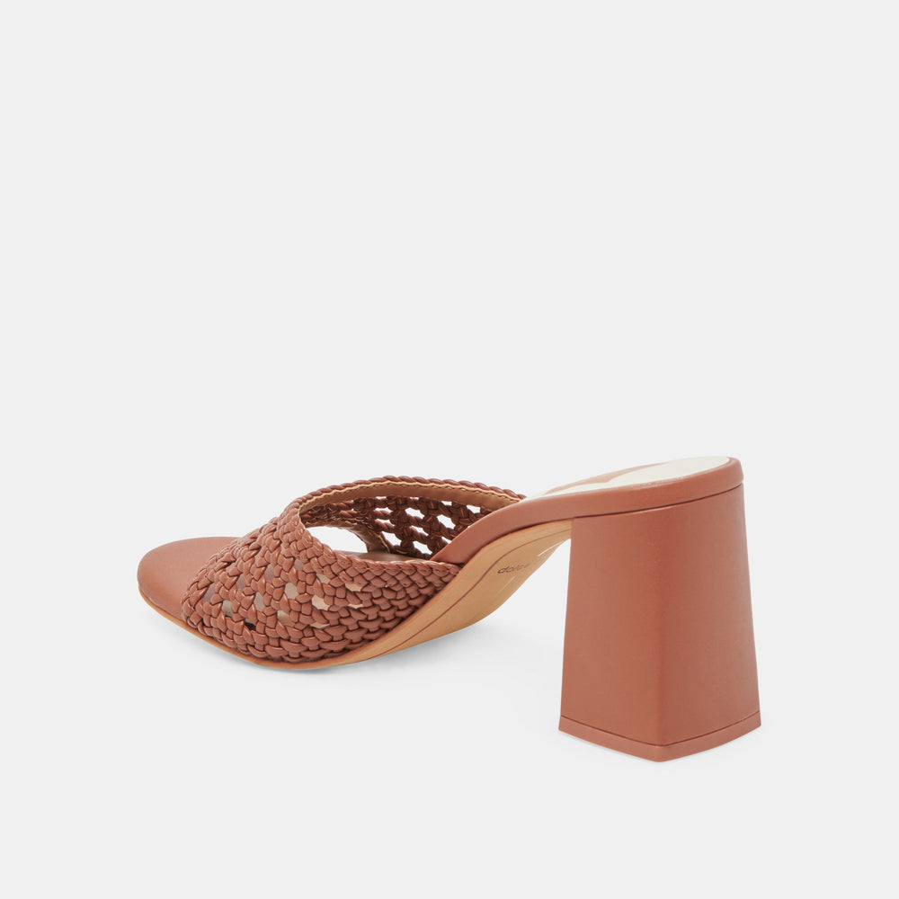 Dolce Vita SHOES | MARGOE HEELS COGNAC WOVEN STELLA
 – Dolce Vita