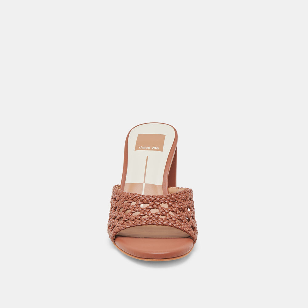 Dolce Vita SHOES | MARGOE HEELS COGNAC WOVEN STELLA
 – Dolce Vita
