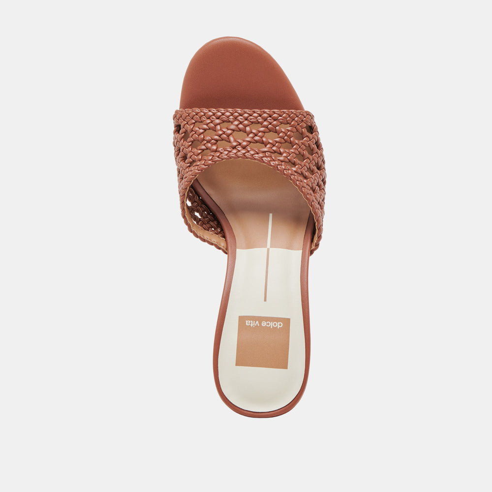 Dolce Vita SHOES | MARGOE HEELS COGNAC WOVEN STELLA
 – Dolce Vita