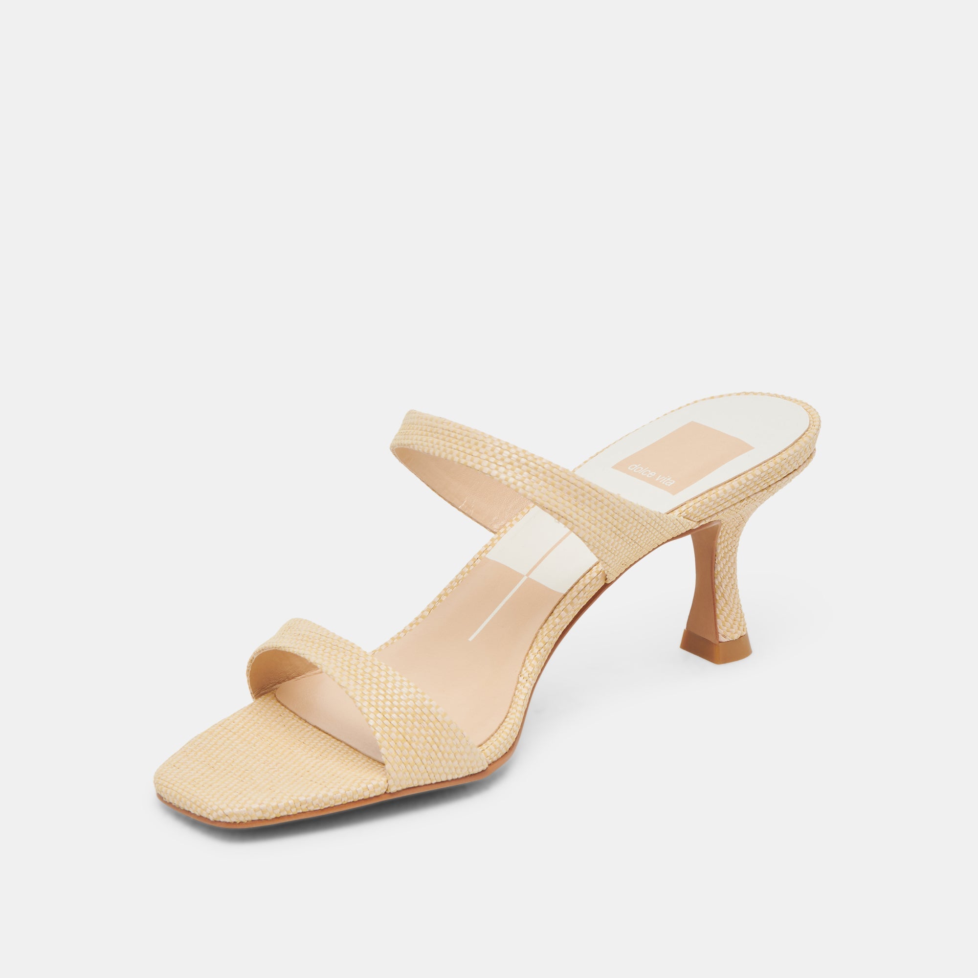 Dolce Vita SHOES | Genora Lt Natural Woven Raffia Heels