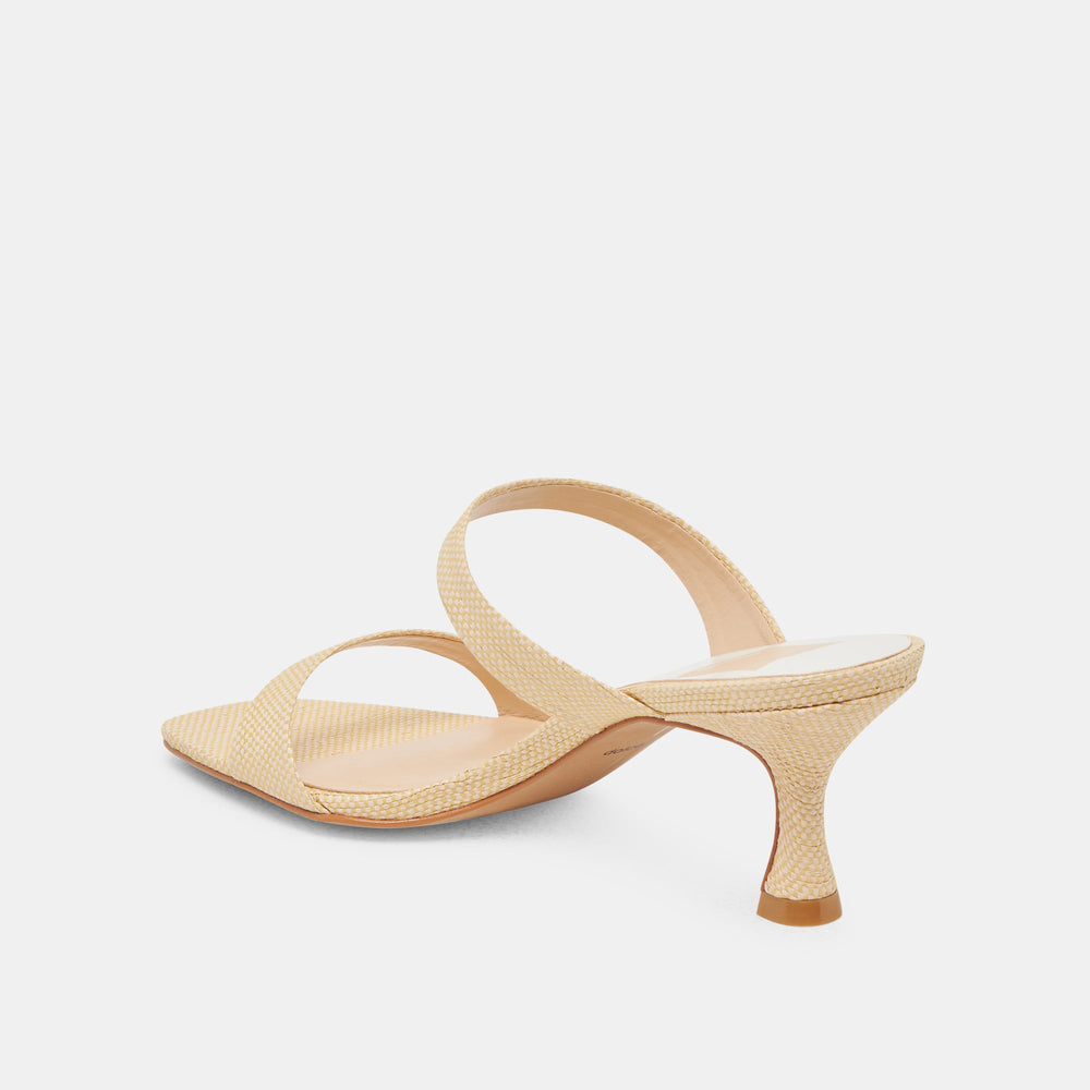Dolce Vita SHOES | Genora Lt Natural Woven Raffia Heels