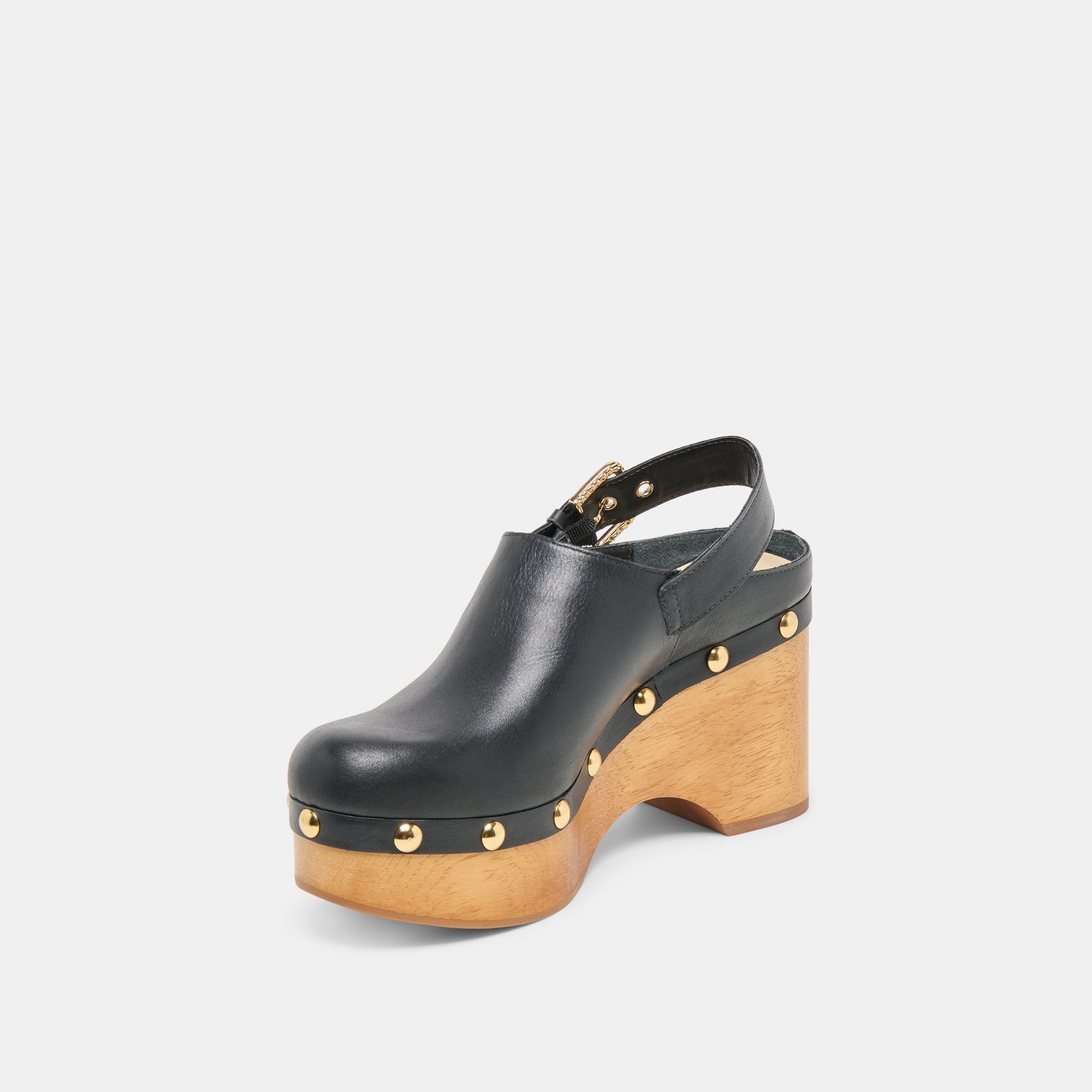 Dolce Vita SHOES | Adelan Black Leather Clogs