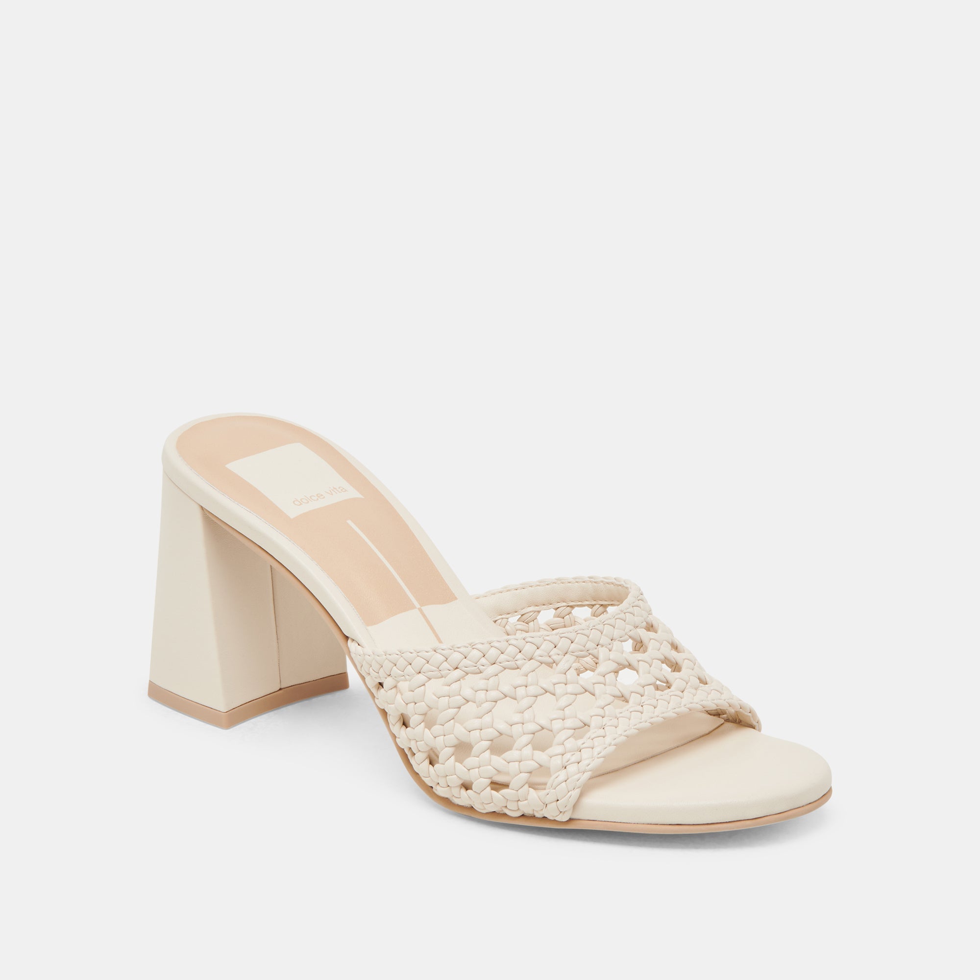 Dolce Vita SHOES | MARGOE HEELS CREME WOVEN STELLA
 – Dolce Vita