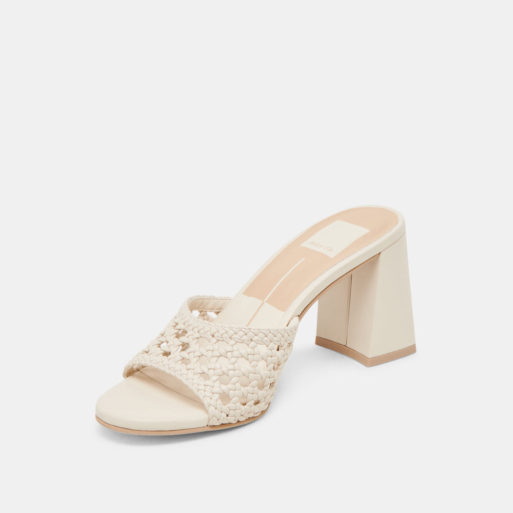 Dolce Vita SHOES | MARGOE HEELS CREME WOVEN STELLA
 – Dolce Vita