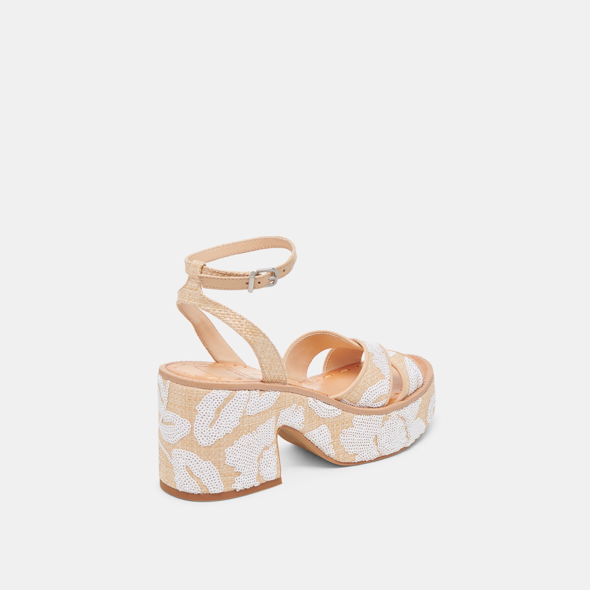 Dolce Vita SHOES | ENIKO HEELS NATURAL MULTI FLORAL SEQUIN
 – Dolce Vita