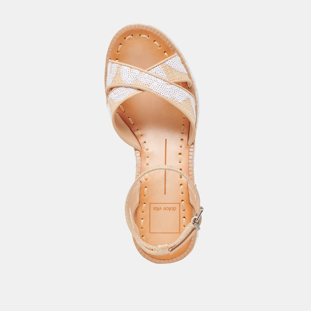 Dolce Vita SHOES | ENIKO HEELS NATURAL MULTI FLORAL SEQUIN
 – Dolce Vita