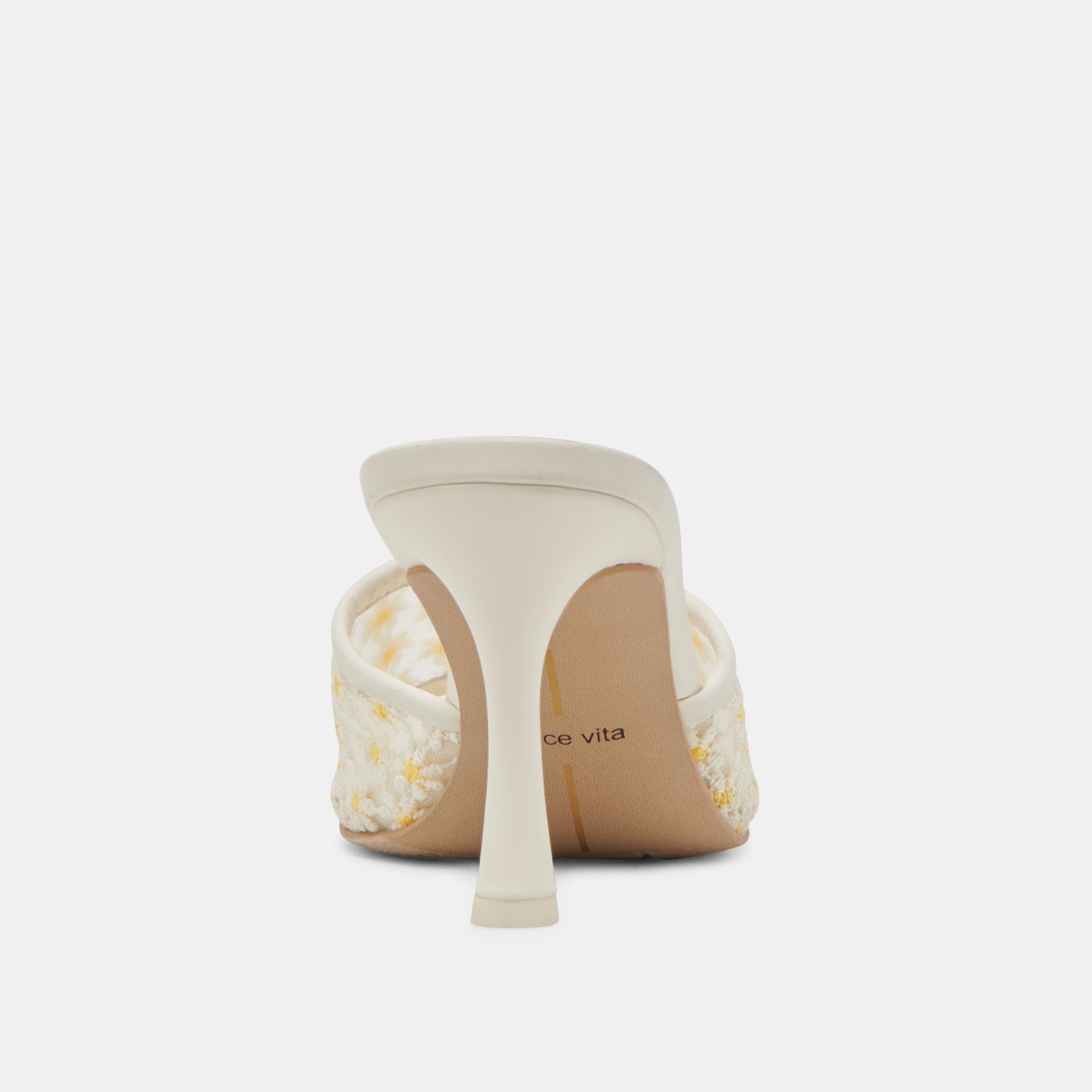 Dolce Vita SHOES | LAVENA FLORAL HEELS WHITE YELLOW FLORAL MESH
 – Dolce Vita