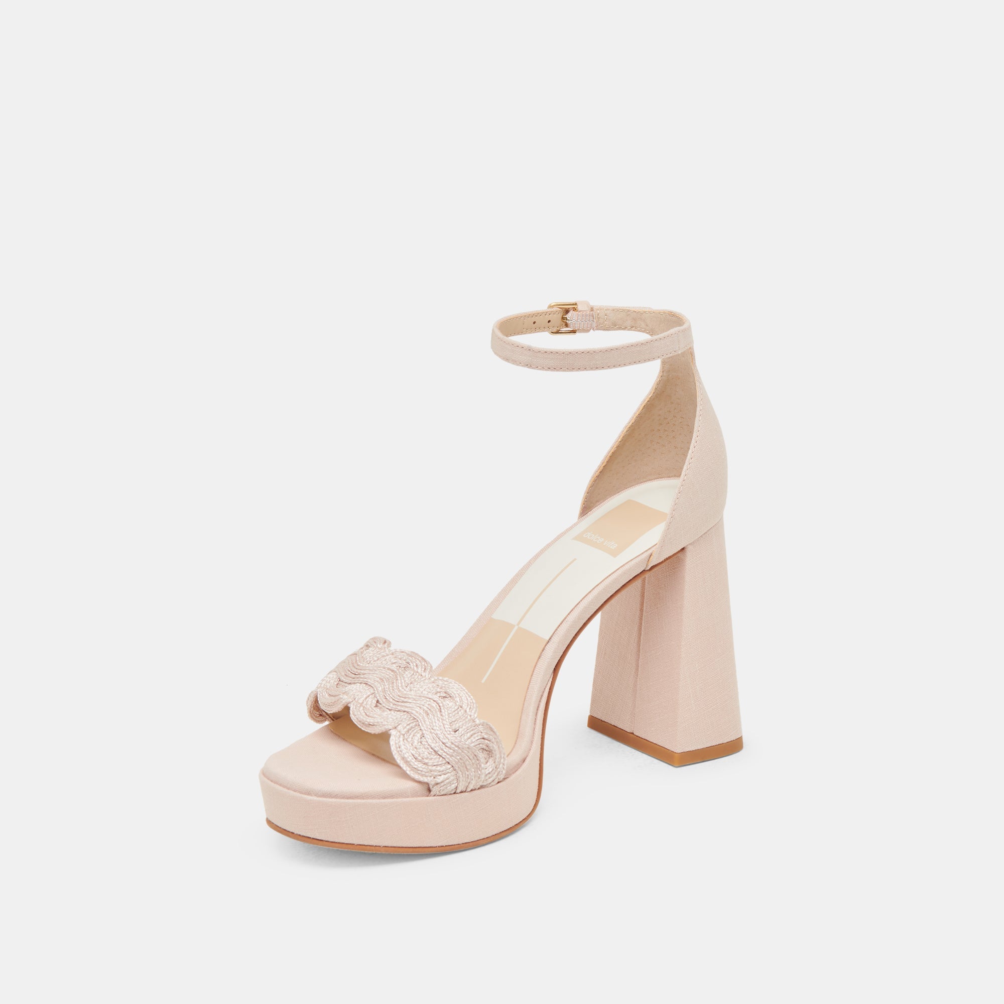 Dolce Vita SHOES | PELTIN HEELS LIGHT PINK WOVEN RAFFIA
 – Dolce Vita