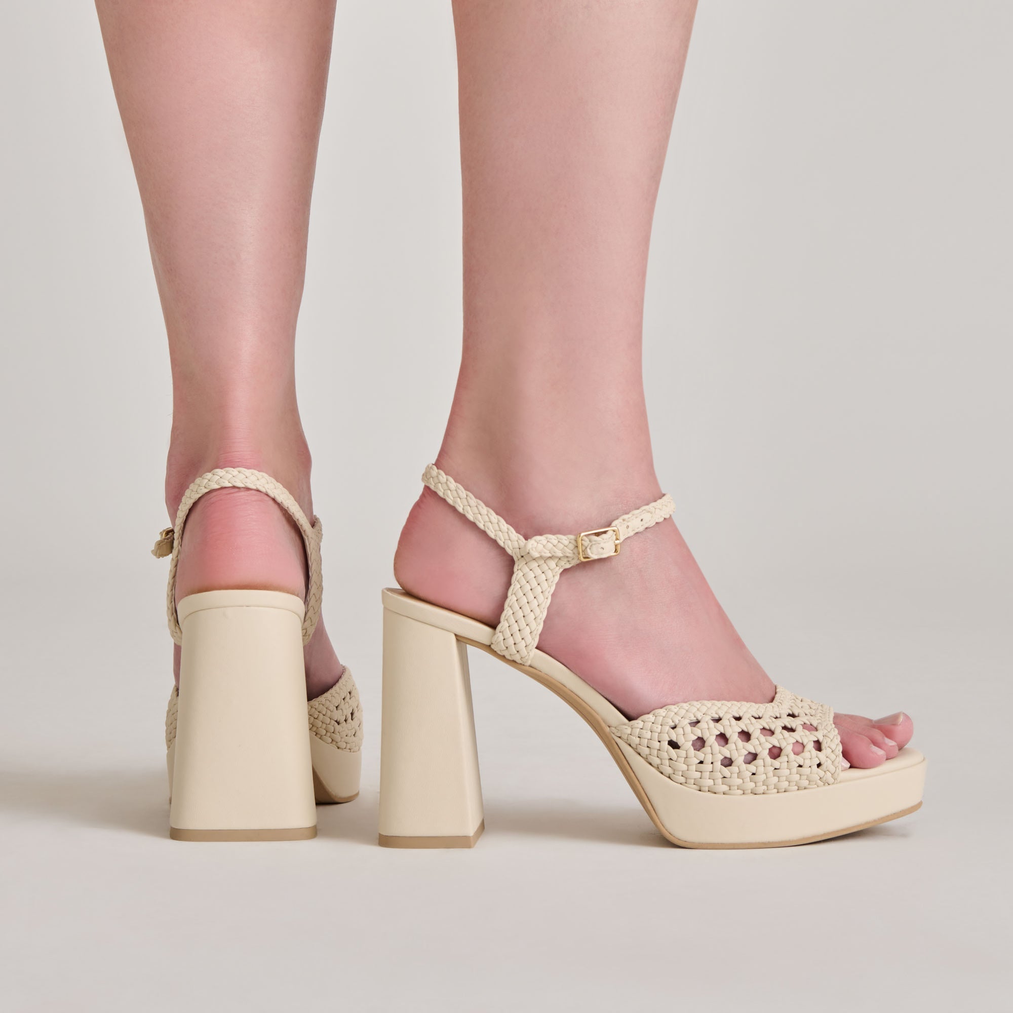 Dolce Vita SHOES | PEYTEN HEELS CREME WOVEN STELLA
 – Dolce Vita