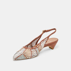 Dolce Vita SHOES | Dafney Tan Multi Woven Leather Heels