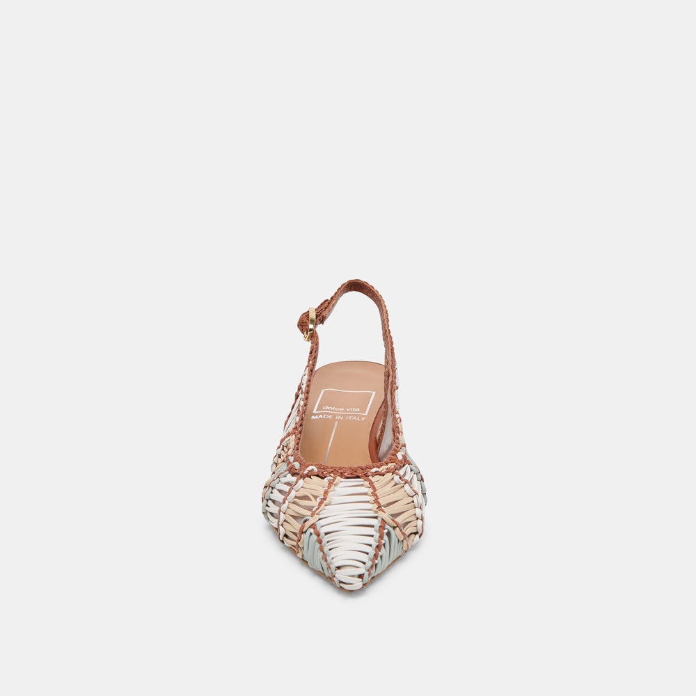 Dolce Vita SHOES | Dafney Tan Multi Woven Leather Heels