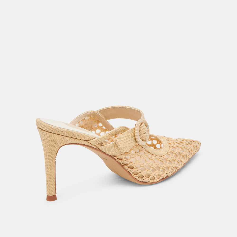 Dolce Vita SHOES | KEEKEE HEELS LT NATURAL WOVEN RAFFIA
 – Dolce Vita