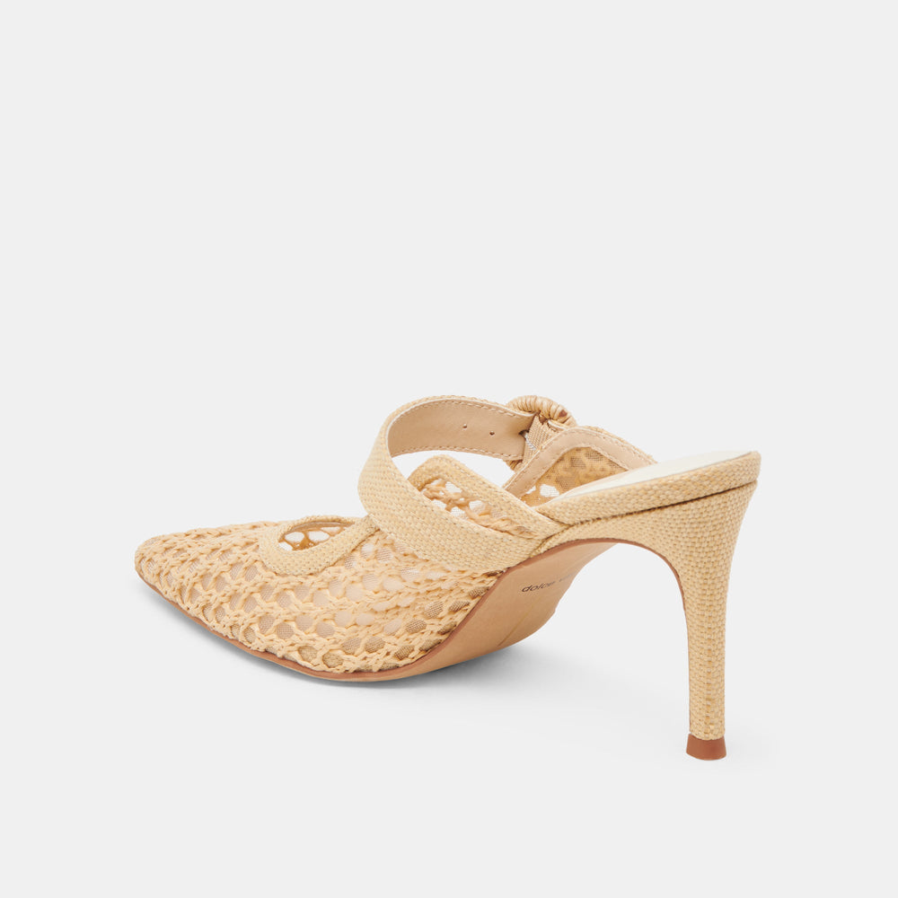Dolce Vita SHOES | KEEKEE HEELS LT NATURAL WOVEN RAFFIA
 – Dolce Vita