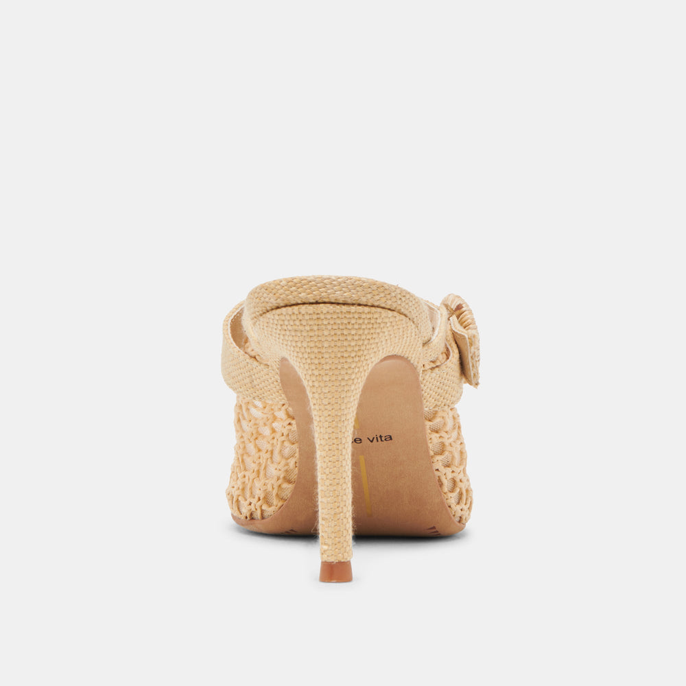 Dolce Vita SHOES | KEEKEE HEELS LT NATURAL WOVEN RAFFIA
 – Dolce Vita