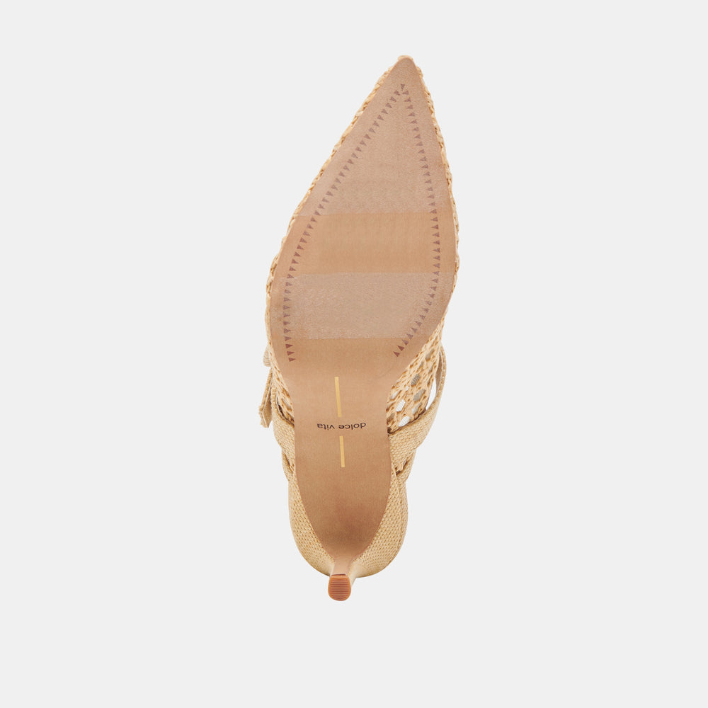 Dolce Vita SHOES | KEEKEE HEELS LT NATURAL WOVEN RAFFIA
 – Dolce Vita
