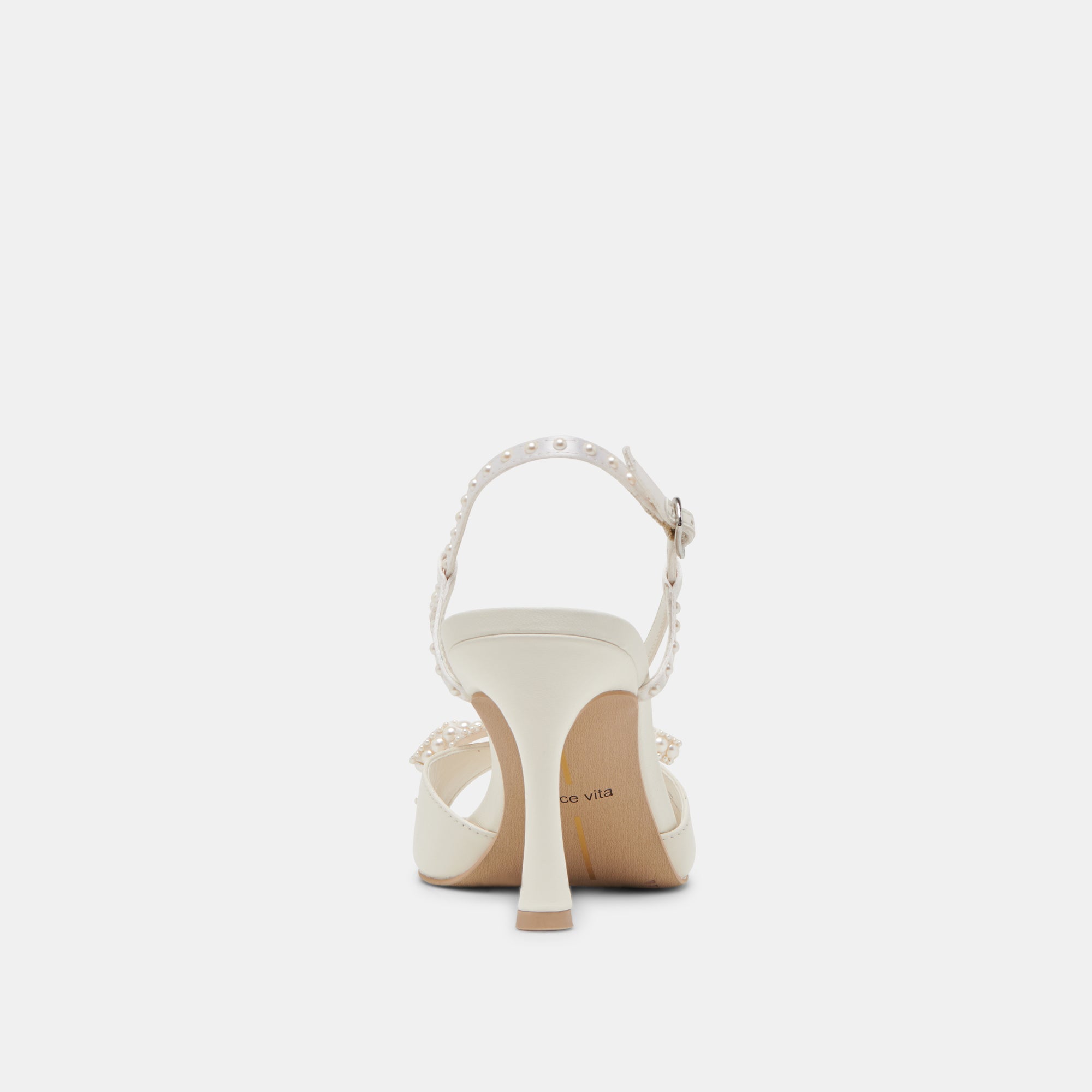 Dolce Vita SHOES | LONNY PEARL HEELS WHITE SATIN
 – Dolce Vita