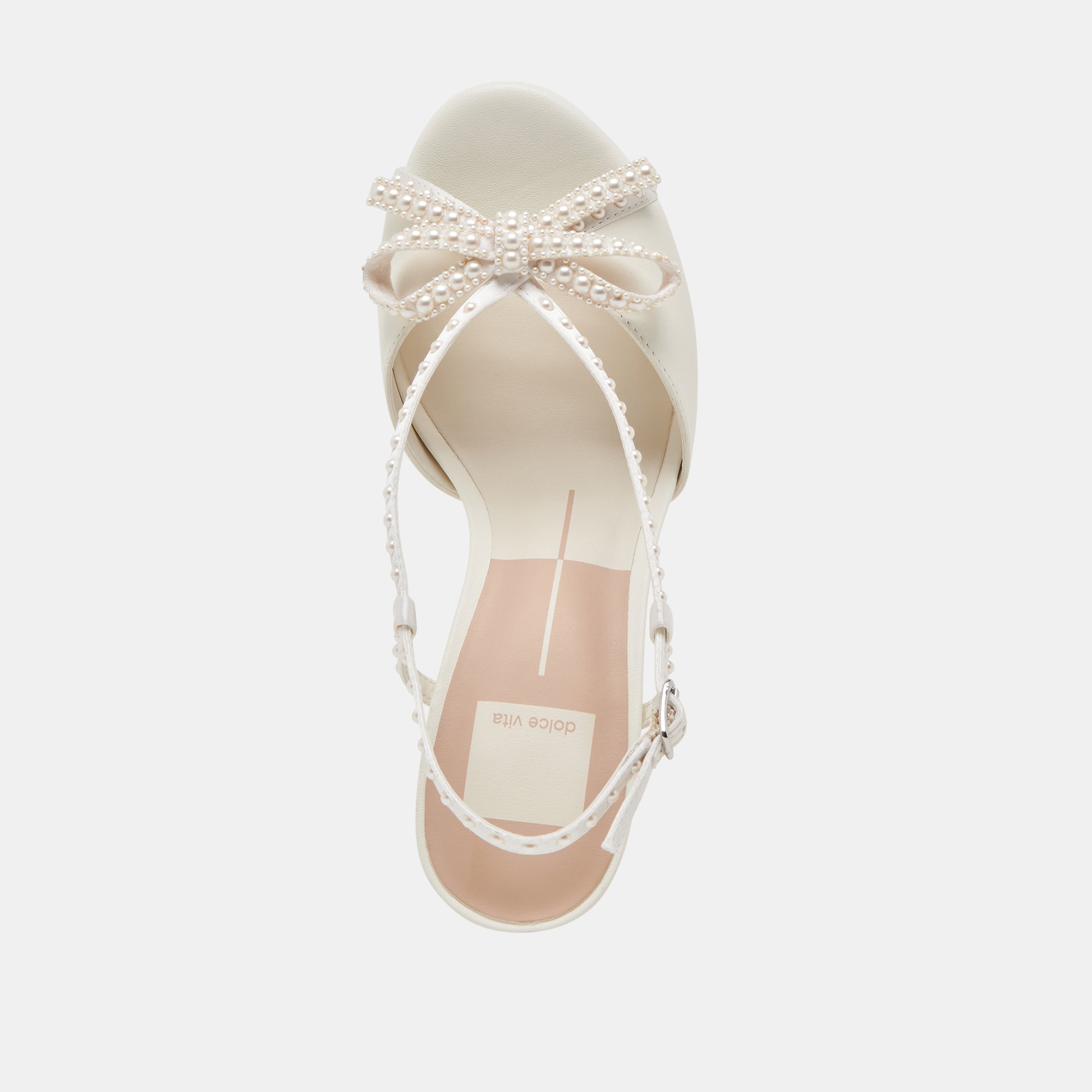 Dolce Vita SHOES | LONNY PEARL HEELS WHITE SATIN
 – Dolce Vita