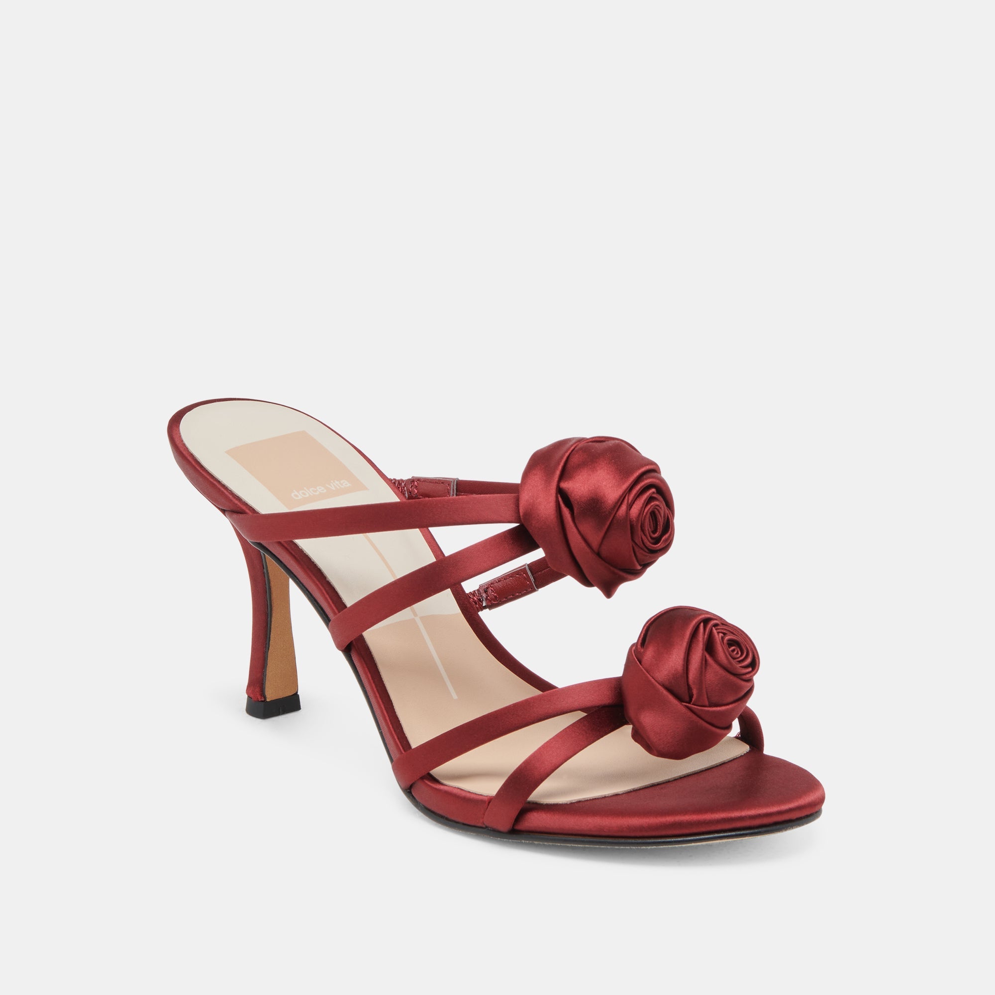 Dolce Vita SHOES | LINZY HEELS WINE SATIN
 – Dolce Vita