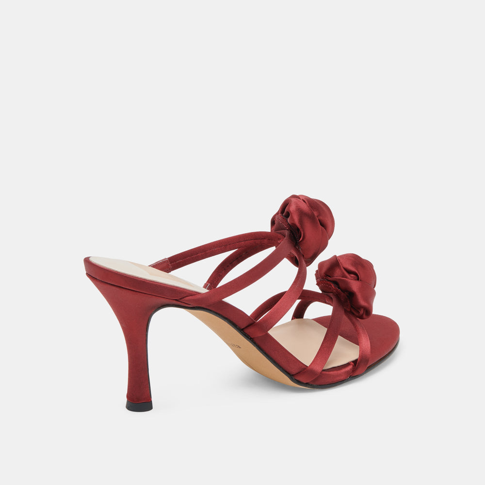 Dolce Vita SHOES | LINZY HEELS WINE SATIN
 – Dolce Vita