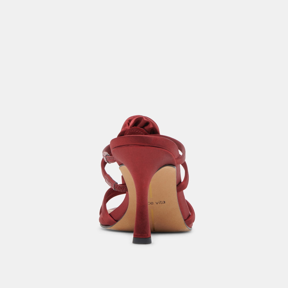 Dolce Vita SHOES | LINZY HEELS WINE SATIN
 – Dolce Vita