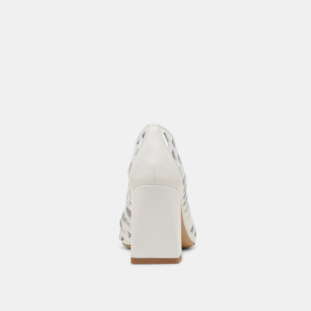 Dolce Vita SHOES | Tanya Bone Woven Leather Heels