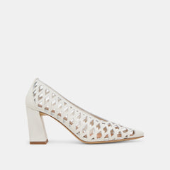 Dolce Vita SHOES | Tanya Bone Woven Leather Heels