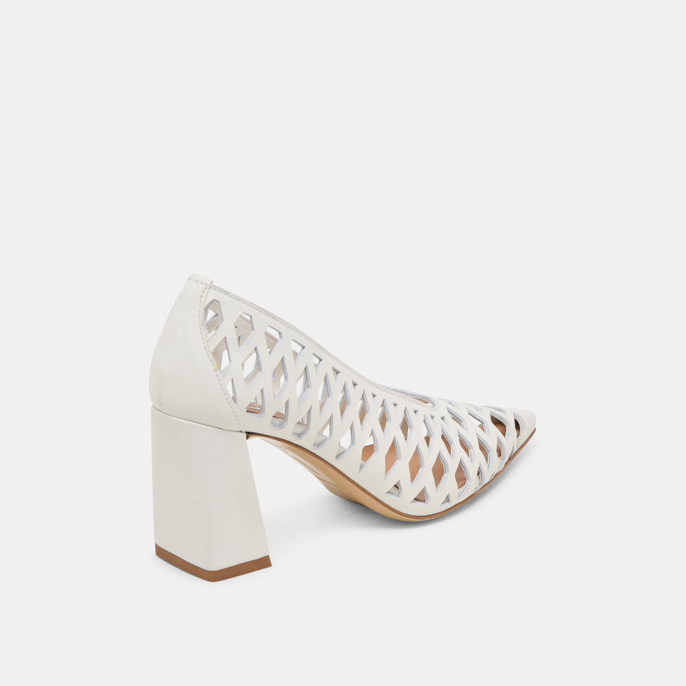 Dolce Vita SHOES | Tanya Bone Woven Leather Heels