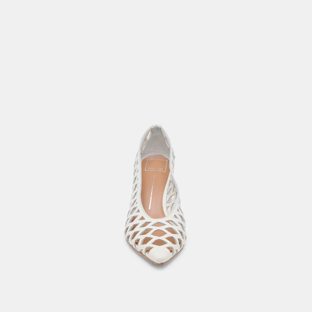 Dolce Vita SHOES | Tanya Bone Woven Leather Heels