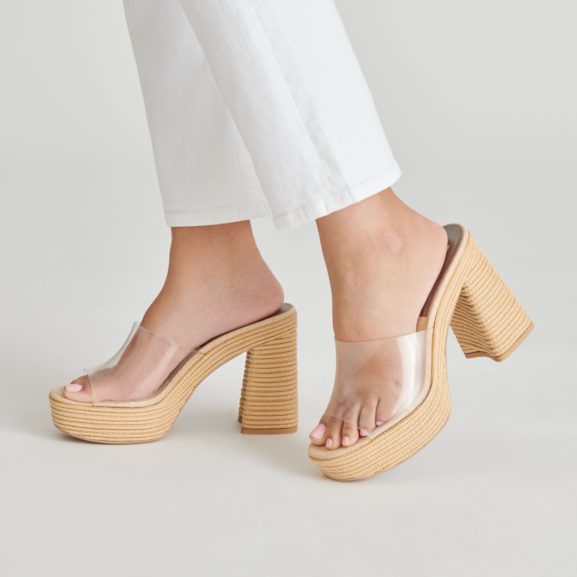 Dolce Vita SHOES | LICHIA HEELS NATURAL VINYL
 – Dolce Vita