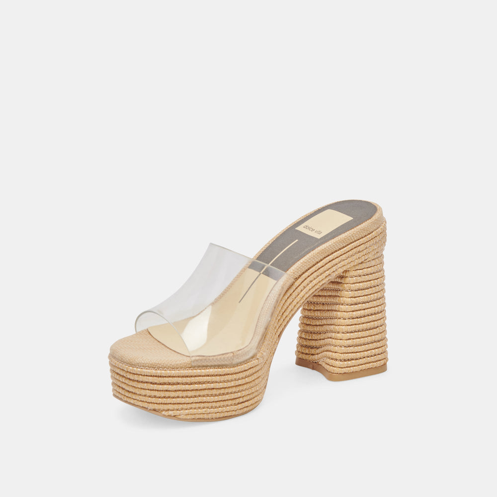Dolce Vita SHOES | LICHIA HEELS NATURAL VINYL
 – Dolce Vita