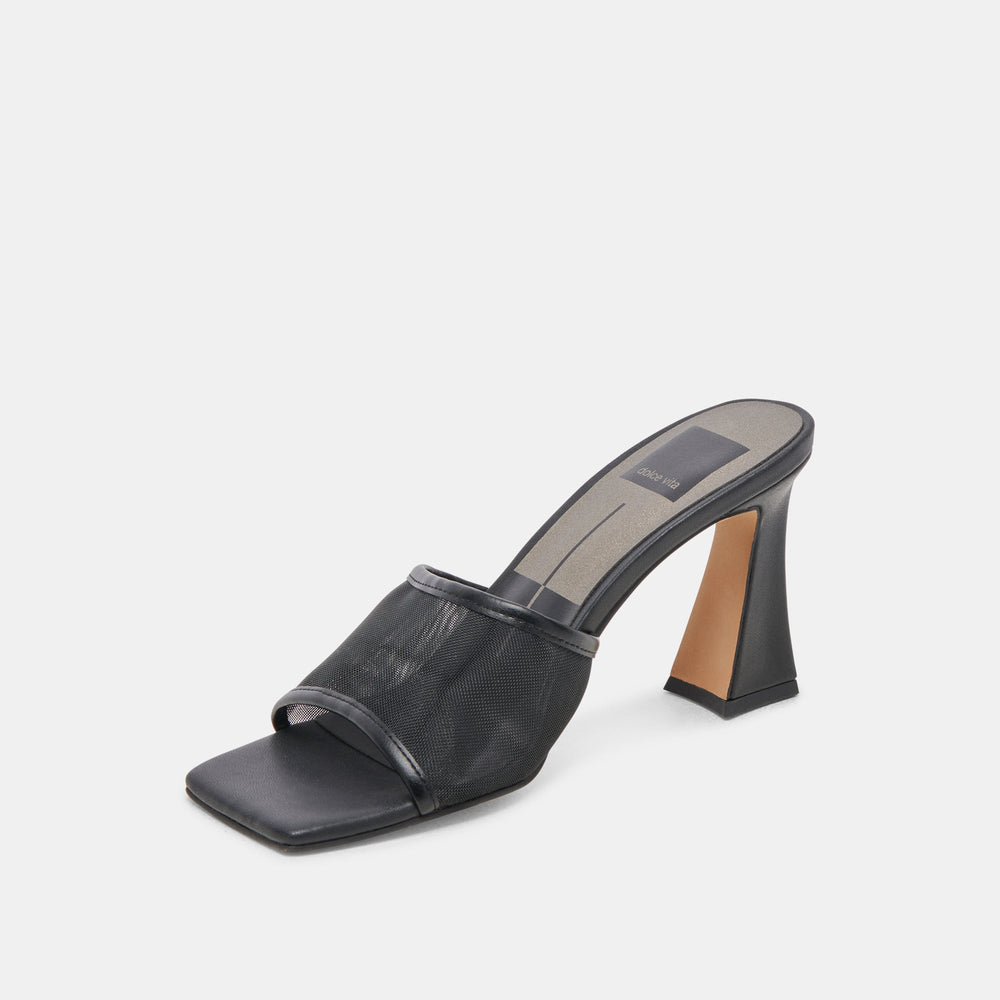 Dolce Vita SHOES | NARDA HEELS ONYX MESH
 – Dolce Vita