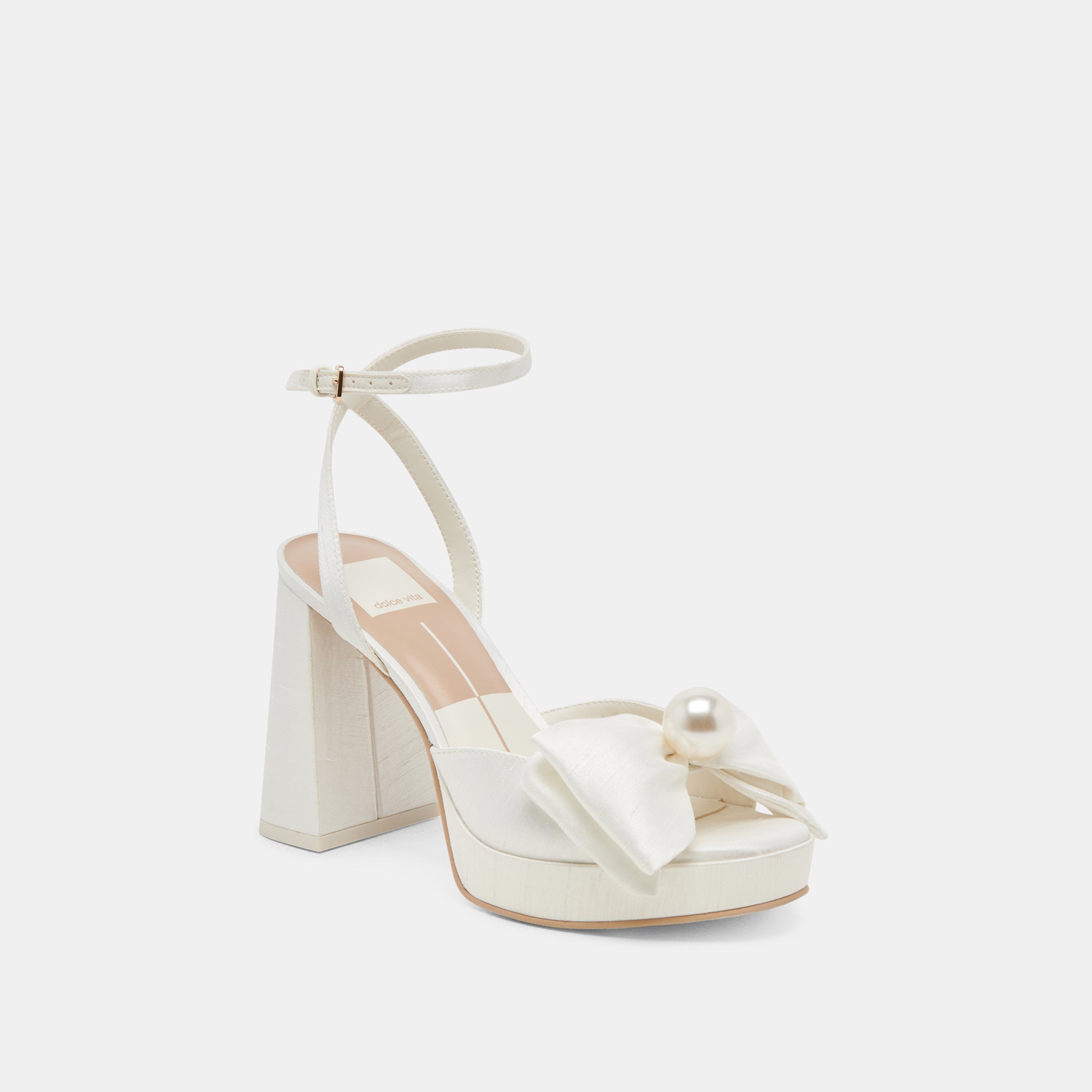 Dolce Vita SHOES | PATTON HEELS IVORY SATIN
 – Dolce Vita