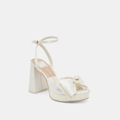 Dolce Vita SHOES | PATTON HEELS IVORY SATIN
 – Dolce Vita